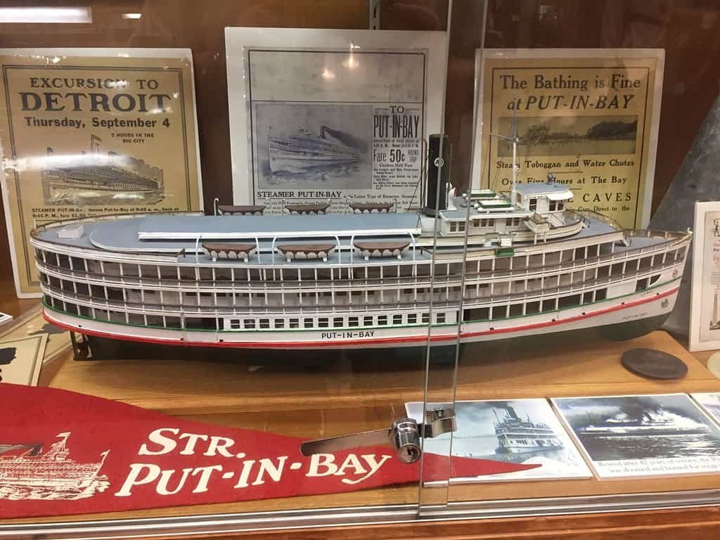 Steamer Put-in-Bay model display